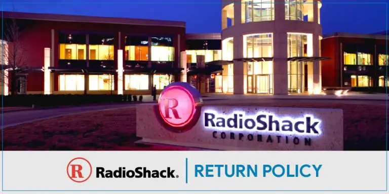 Radio Shack Return Policy