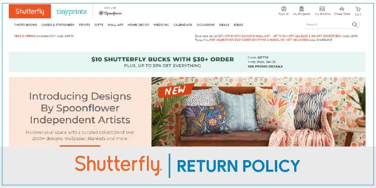 Shutterfly Return Policy
