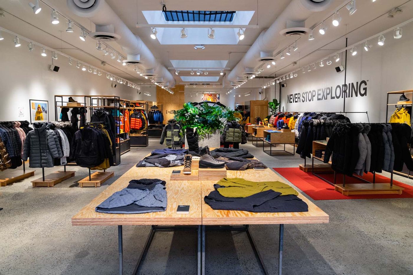 The North Face Store inside view