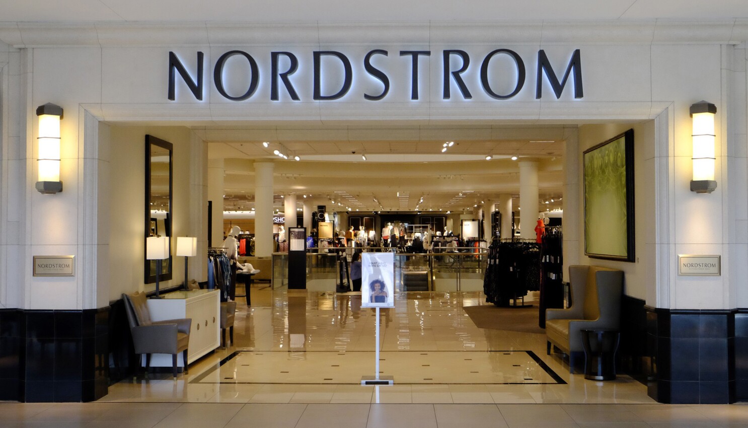 Nordstrom inside the store 