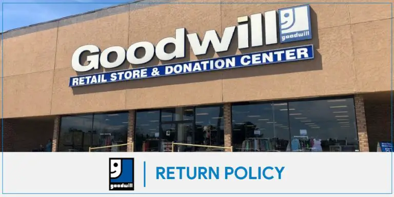Goodwill Return Policy