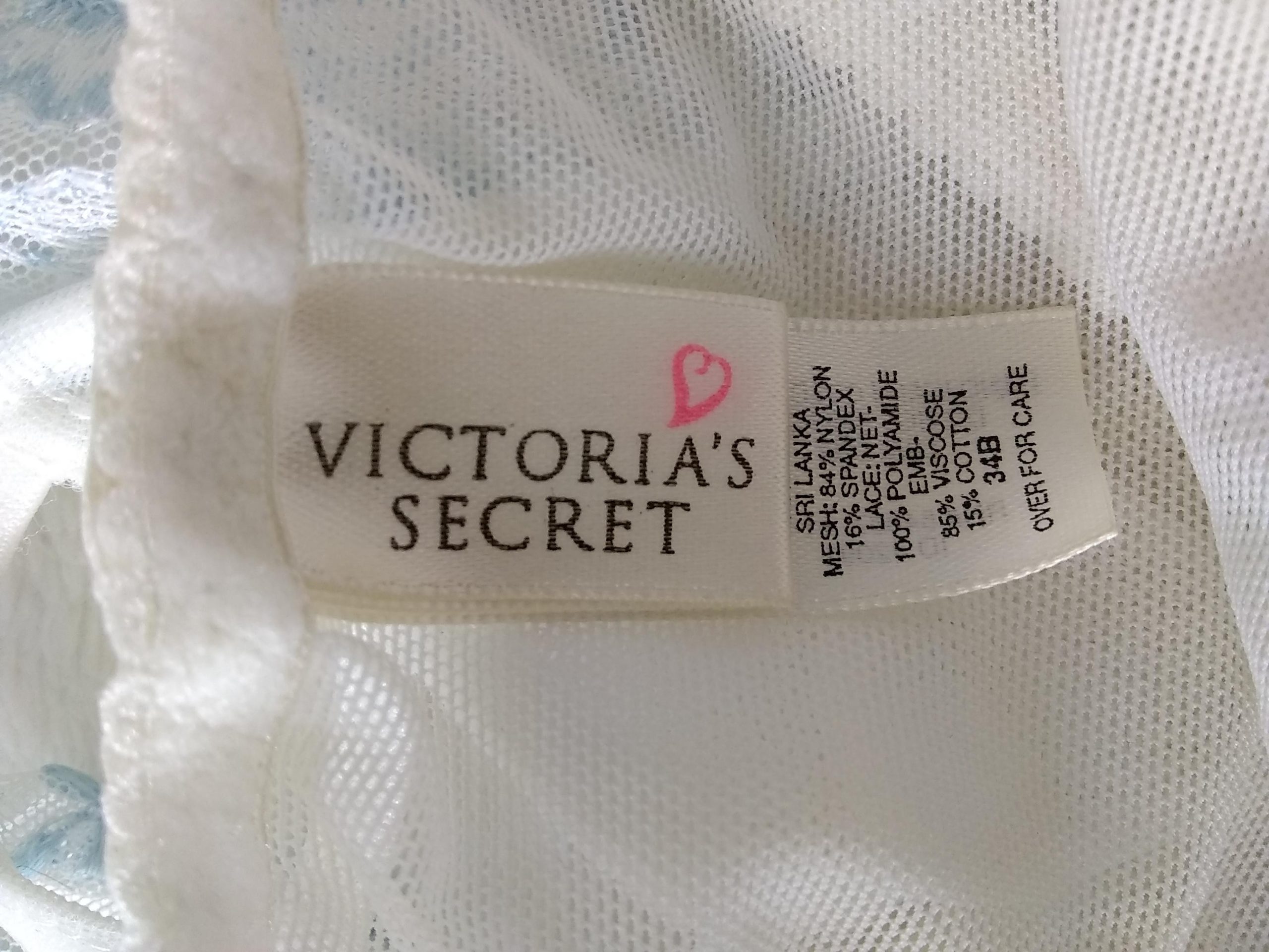 Victoria Secret Sew-in Tag