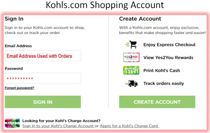 kohls online purchase