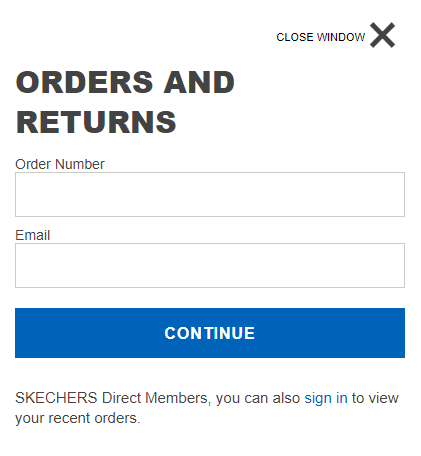 Skechers Order Locator