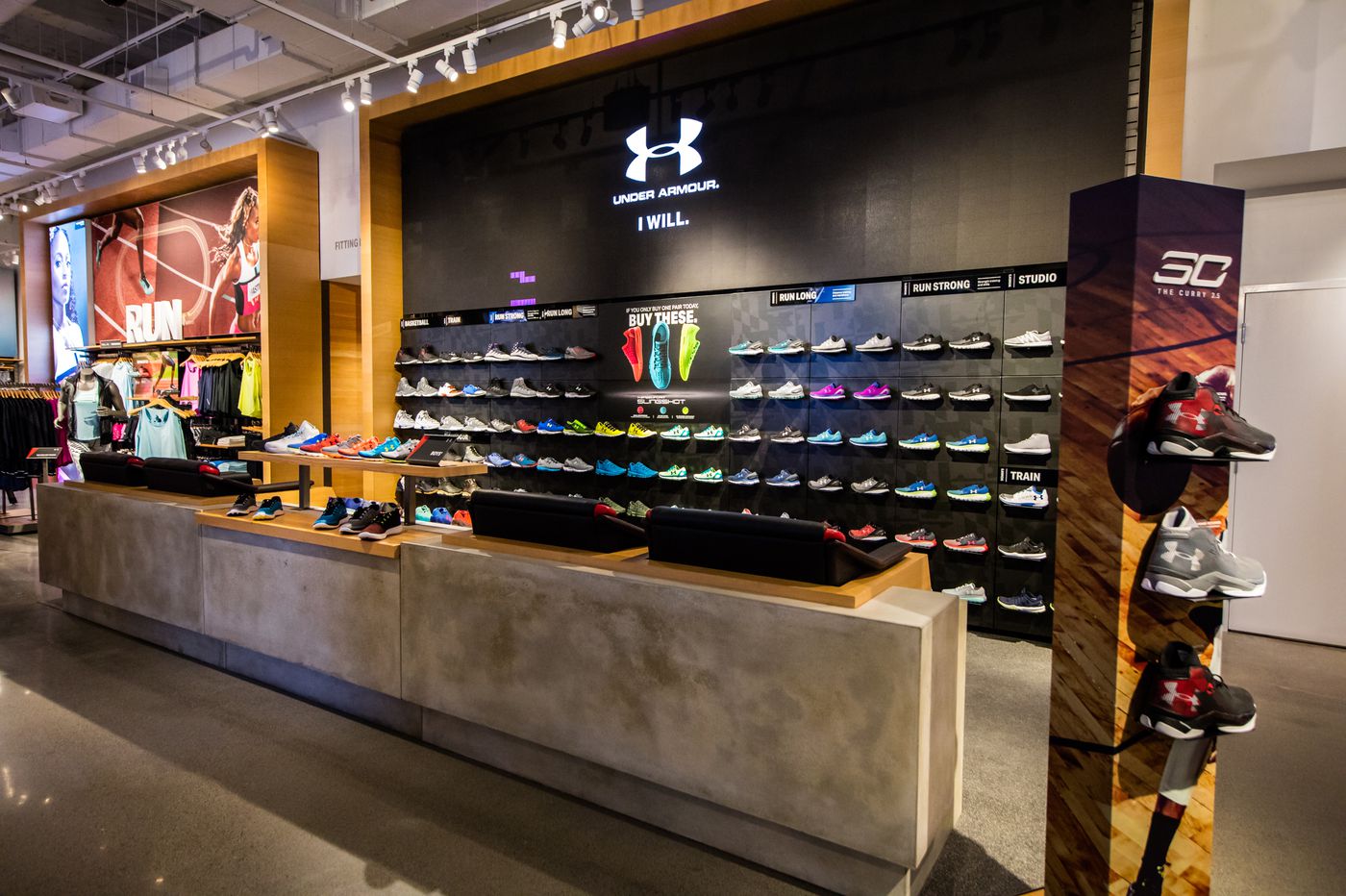 Under Armour Store Inside View