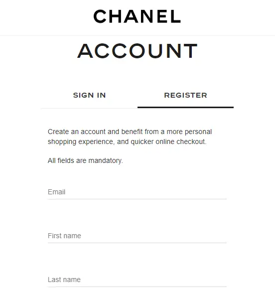 login to Chanel