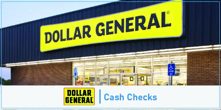 Dollar General Cash Check