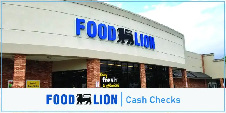 Food Lion Cash Check