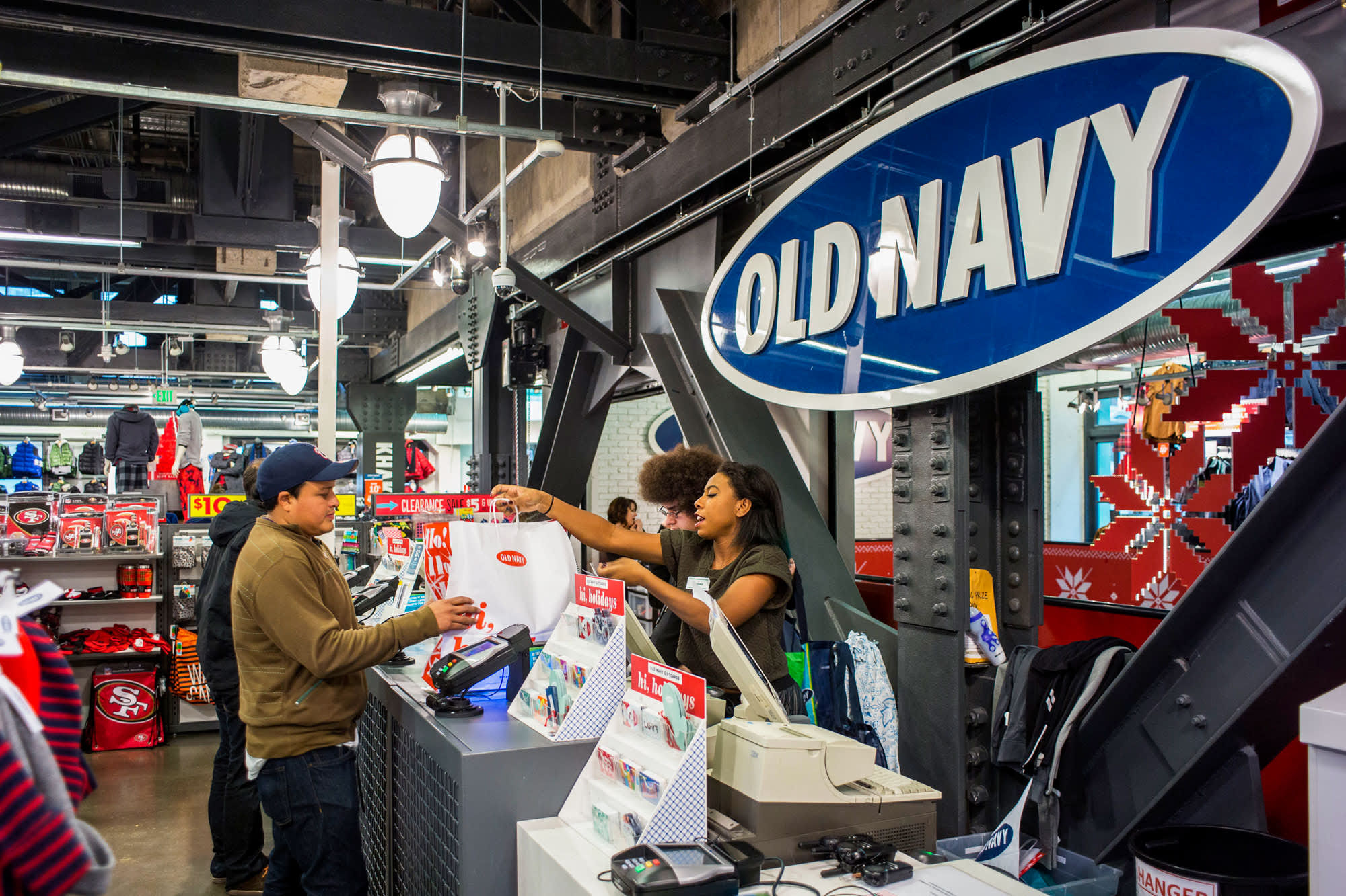 Old Navy Employees Shopping